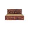 Brilliant Sheesham Wood King Size Bed Non Storage Bed Provincial Teak  Finish (72 x 78 inches)