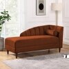 Korslund Velvet Chaise Lounger in Brown Colour