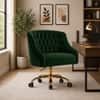 Doe Buck Clemence Modern Green Tufted Velvet Office Chair