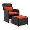 Bentham Patio Chair and Footstool Colour - Rust