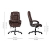 Thar Leatherette Executive Chair In Brown Colour