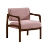 Citrus Boucle Fabric Arm Chair in Pink
