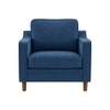 Menta Boucle Fabric Lounge Chair in Blue Colour