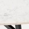 Acme Metal 6 Seater Dining Table in Black Powder Finish