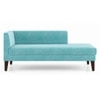 Sigmund Day Bed Colour Icy turquoise velvet, right aligned