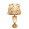 ELARE Table Lamp with Floral Printed Fabric Shade