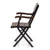 Masai Solid Wood Outdoor Arm Chair in Dark Teak Colour - Set of 1