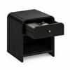 Yashvi Solid wood one Drawer bedside   In Walnut  Finish
