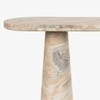 Hump Marble Console Table in White Colour