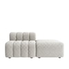 Chiccomfort Wood 2 Seater With Upholstery Non Storage Sofa In Beige Colour