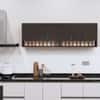 6 Doors Modular Wall Mounted Kitchen Cabinet With Organizer Shelf In Chiyoda Wange Finish