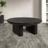 Ribbed Coffee Table Black