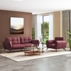 Vetra 1 Seater Leather Sofa In Wine Colour