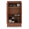 Fidora Solid Wood 2 Door Wardrobe in Teak Finish