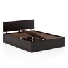 Kuba Solid Wood Queen Size Bed With Box Storage (Mahagony Finish)