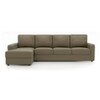 Apollo Compact Sofa (Colour : Cappucino, Cushion : Hard, Seating Capacity : Left Aligned 3 Seater + Left Aligned Chaise + Ottoman)