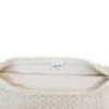 Kennedy Ivory Cotton Knitted Decorative Cushion Cover 12 x 20 Inches