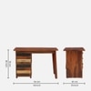Camille Solid Wood Study Table in Dual Tone Finish