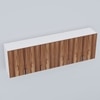 6 Doors Modular Wall Mounted Kitchen Cabinet With Adjustable Shelf In Aisan Walnut Finish