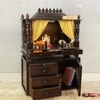 D'Dass Red Sheesham and Mdf  Wall Hanging Wooden Temple For Pooja