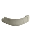 Zenliving Wood Left Aligned 3-Seater With Upholstery Non Storage Sofa In White Colour