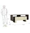 DCanape Ele Engineering Wood TV Unit Wyoming Dark Light Acacia Finish