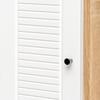Lofty Tall Wardrobe with Striped Design for Bedroom Storage & Organization