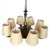 Devansh Gold Antique Wall Mounted Lamp With Beige Jute Shade