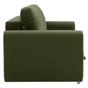 Baruna 2 Seater Velvet Pull Out Sofa Cum Bed with Storage In Green Color