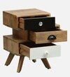 Tarquin Solid Wood Bedside Table in Natural Finish