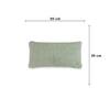 Violette Arch Green Cotton Knitted Decorative Cushion Cover 12 x 20 Inches
