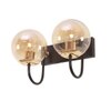 Eliante Modern Wall Lights Mild Steel, Glass & Glass Material Brown,Gold & Champaign Finish