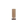 Sierra Beige Jute table lamp with brown wood base
