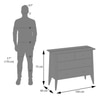 Saar Teak Wood Chest Of Drawers In Espresso Teak Finish