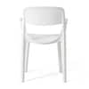 Kepler Brooks Vola Cafeteria Dining Chair in White Colour