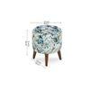 Nolan Solid Wood  Ottomon in  Multicolor Colour