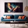 The Castle Decor Birds Art Wall Painting Wooden Framed Digital Painting 27x48 Inch (Style 2)