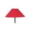 Cedar Red Fabric Floor Lamp with Steel Steel Base