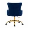 Doe Buck Adan Modern Blue Velvet Office Chair