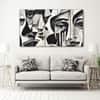 The Castle Decor Mosaic Faces Wall Art Set of 5 27x48 Inch