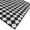 Jaipur Rugs Soft Geometric Grid Wool Dhurrie Rug White 5x7 ft