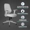Verve Mid Back Mesh Office Chair in Grey Colour