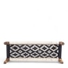 Hamilton Solid Wood Maachi Bench In Black & White Canning