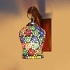 Devansh Solid Wood Electric Wall Light in Brown Colour with Multi Shade Count of 1 Light