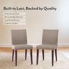 Persica Solid Wood Dining Chair Set Of 2 In Dark Walnut Finish