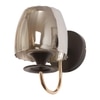 Eliante Modern Wall Lights Mild Steel & Glass Material Brown, Gold & Smoke Finish