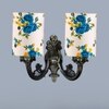 Devansh Metal Electric Wall Light in Antique Gold Colour with Multi Shade Count of 2 Lights