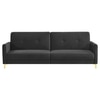 Gilud 3 Seater Click-Clack Sofa cum Bed  in Dark Grey Colour