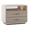 Valeria Upholstered Hydraulic Storage Queen Bed with 1 Bedside Table