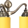 Devansh Metal Electric Wall Light in Yellow Colour with Yellow Shade Count of 2 Lights